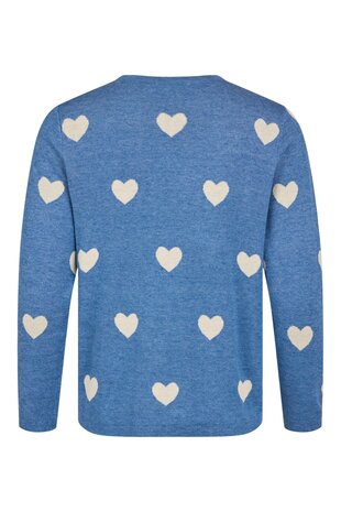 Sunday jeans blauwe hartjes trui valentijns deal achterpand