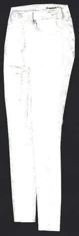 Anna Montana  jeans Dora Comfort Flexi L30 kleur wit