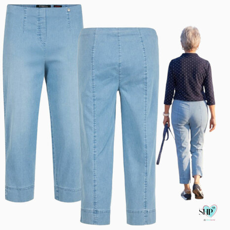 Robell Marie 07 jump-in jeans capri 51664 54051