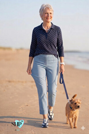 Robell Marie 07 jump-in jeans capri model Marielle  bewegings vrijheid door de stretch51664 540