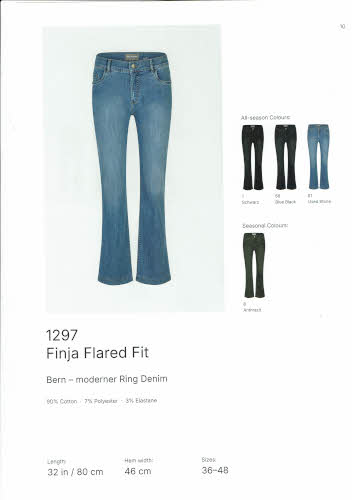 Anna Montana Finja flarede Bern ring denim