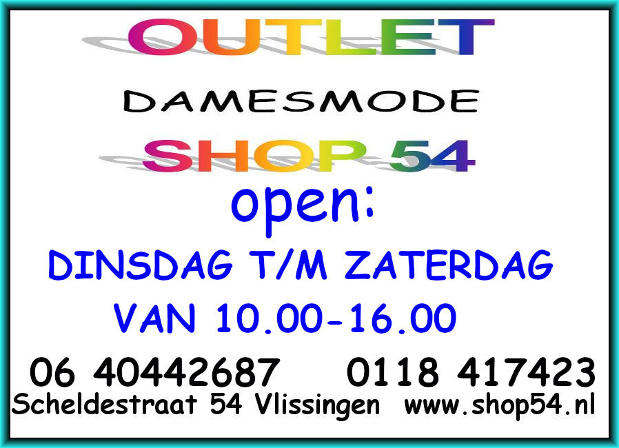 Openingstijden Damesmode Shop 54 Outlet