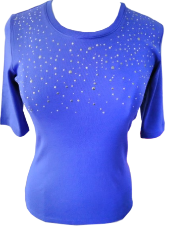Tshirt kobalt gratis bij besteding vanaf € 60,00