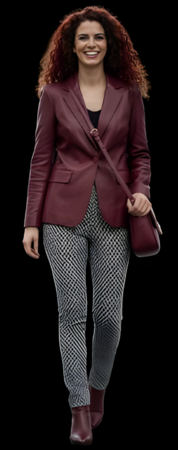 52625 Rose dames winter ruit broeken