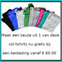 Col Tshirt  gratis bij besteding van € 60,00