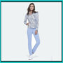 OP=OP Robell jasje blauw wit dessin